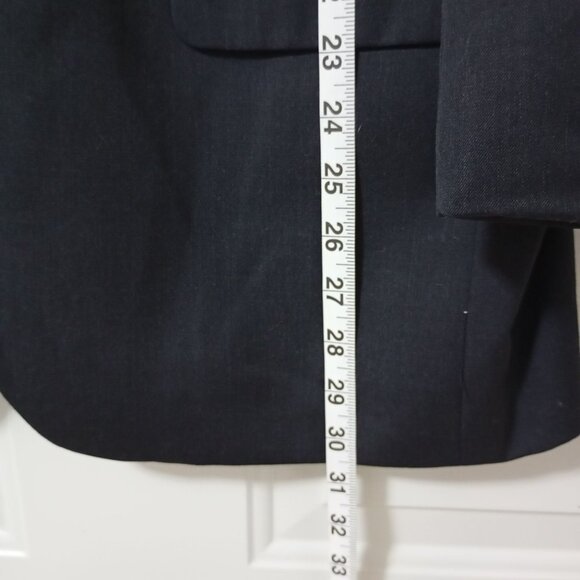 Pronto Uomo Platinum 100% Wool Black Business Blazer Jacket Sport Coat Men's 42 - Picture 10 of 12